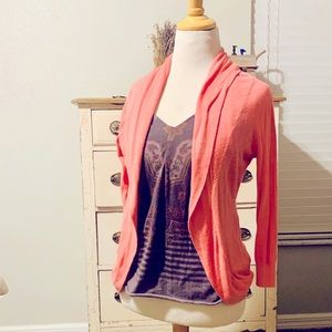 Coral Lightweight Cardigan